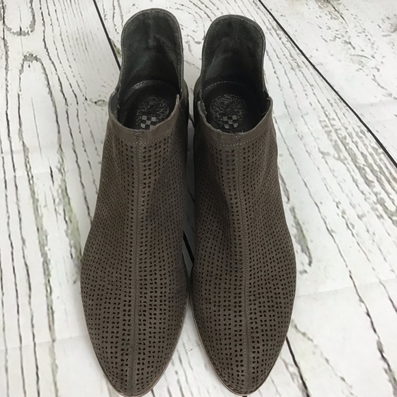 Vince Camuto Celena Perforated Ankle Bootie Suede - Picture 3 of 8